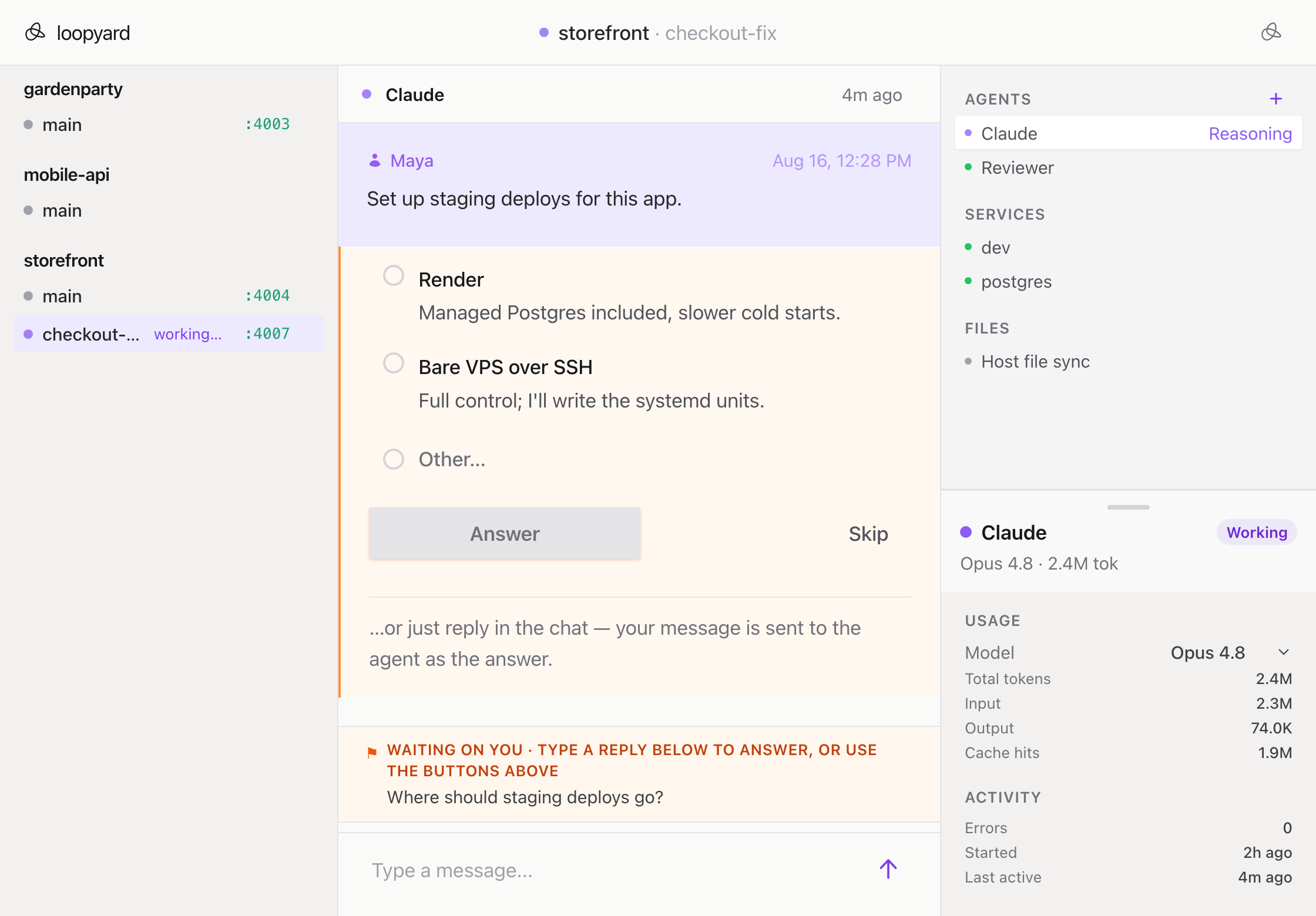 Loopyard: Multiplayer by default